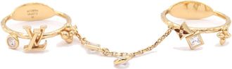 Louis Vuitton Gold Metal Band Ring (Pre-Owned)