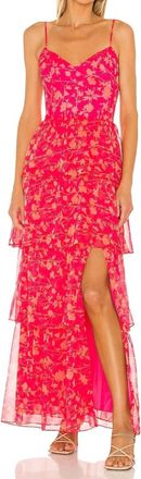 Amanda Uprichard Thaddea Maxi Dress In Brookeside