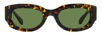 Off-white OERI14E Acetate Oval Sunglasses - Havana