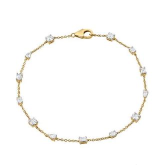LuvMyJewelry Sigil 14K Gold Lab Grown Diamond Bracelet - 1 Ct in 14K Yellow Gold at Nordstrom, Size 6