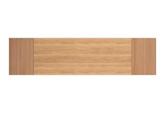 HERDASA Cabecero para cama de 150cm roble dorado-vallado roble 67x240x3 cm