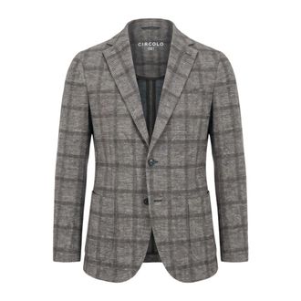 Circolo 1901 Blazer Special Print Tartan - - Jackets - Uomo - Marrone - L