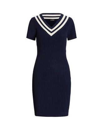Ralph Lauren COTTON-BLEND CRICKET SWEATER DRESS