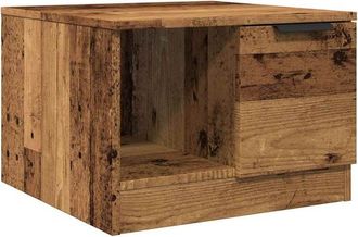 vidaXL Vidaxl - Mesa de centro madera de ingeniería envejecida 50x50x36 cm