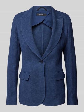 Max Mara Blazer mit Pattentaschen Modell NALUT in Marine, Gr&ouml;&szlig;e 36