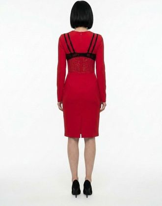 Dolce & Gabbana Womens Bordeaux Elastane Cocktail Dress