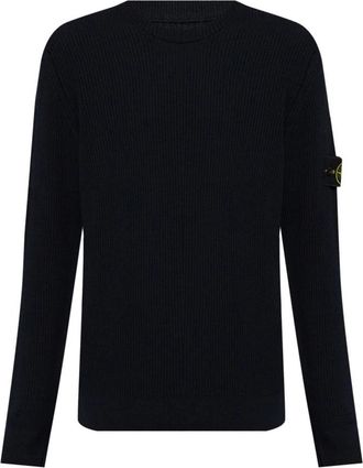 Stone Island Blauwe Sweater Collectie - Heren - Ronde hals truien - Zwart - XL - Truien & Vesten