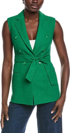 Akris Georgia Linen & Wool-Blend Waistcoat