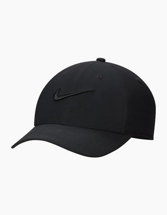 Nike Mens FIT Club Structured Swoosh Cap - Black - Size: SMALL