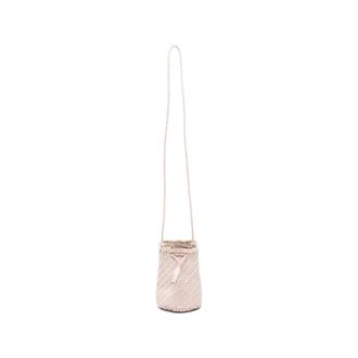 Dragon Diffusion Bucket Bags, female, Beige, Size: ONE SIZE Pompom Double Jump