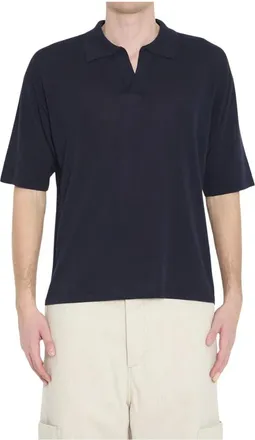 Roberto Collina Polo in maglia di cotone - - Tops - Uomo - Blu - L