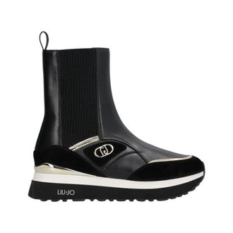 Liu Jo Maxi Wonder plateau sneaker - Dames - Schoenen - Zwart - Maat: 36 EU Leer
