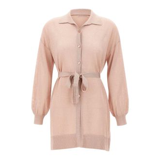 KANGRA Maxi Cardigan - female - Kangra - Cardigans - Pink - S - Knitwear