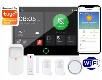 OEM Alarma Rtx Lcd 7 Sensores Inal&aacute;mbricos Gsm 4g Notificaci&oacute;n Tuya Wifi Pl