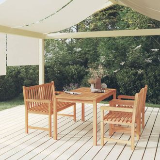 vidaXL Juego De Comedor De Jard&iacute;n 4 Piezas Madera Maciza De Teca Vidaxl