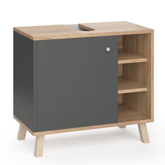 Vicco Mueble Bajo Lavabo Senyo, Antracita, 60 X 54 Cm