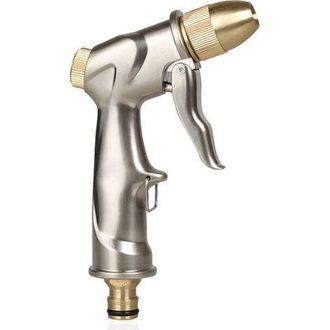 OEM Pistola Pulverizadora Para Manguera De Jard&iacute;n Con Boquilla De Lat&oacute;n Macizo, Robusta Pistola De Agua 100% Met&aacute;lica, Boquilla De Pulverizaci&oacute;n De Alta P