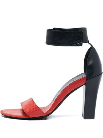 Chlo&eacute; leather ankle-strap sandals - Red