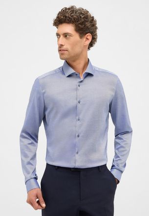 Eterna Langarmhemd ETERNA SUPER SLIM, Herren, Gr. 38, Normalgr&ouml;ssen, blau (denim), 40% Baumwolle, 4% Elasthan, 56% Lyocell, schmal, Manschette, Hemden Langar
