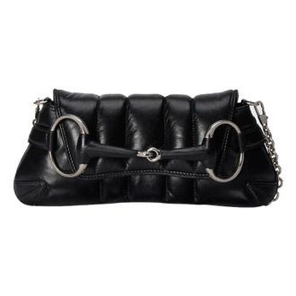 Gucci (WMNS) Gucci Horsebit Chain Small Shoulder Bag Black 764339-AACU1-1000