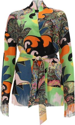 Etro Multicolor Paisley Shawl Neck Cardigan