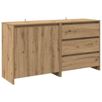 Berkfield Home 2 Piece Sideboard Artisan Oak Engineered Wood in Brown