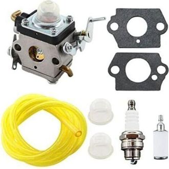 OEM Carburador 122 Para Husqvarna 122c 122ldx 122lk 22cc - Repuesto 574386701 581734301 - Incluye Buj&iacute;a, Filtro Y Manguera De Combustible