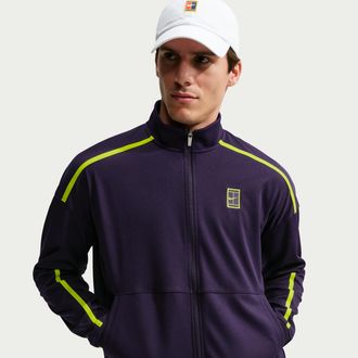Nike Mens Court Heritage Tennis Jacket in Purple | FZ6925-525