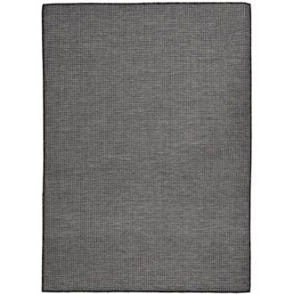 vidaXL Alfombra De Exterior De Tejido Plano Gris 200x280 Cm Vidaxl