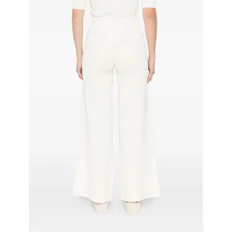 Max Mara Lace Trim Cropped Trousers