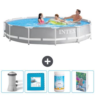 Intex Piscina Prism Frame Redonda - 366x76 Cm - 7-piezas Scb130