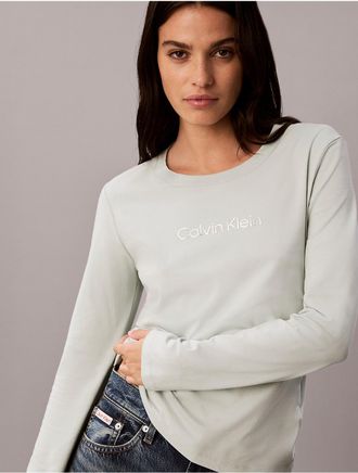 Calvin Klein Jeans Calvin Klein Womens Standard Logo Slim T-Shirt - Green - XL