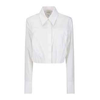 Sportmax Shirts, female, White, S, White Optical Shirt for Women