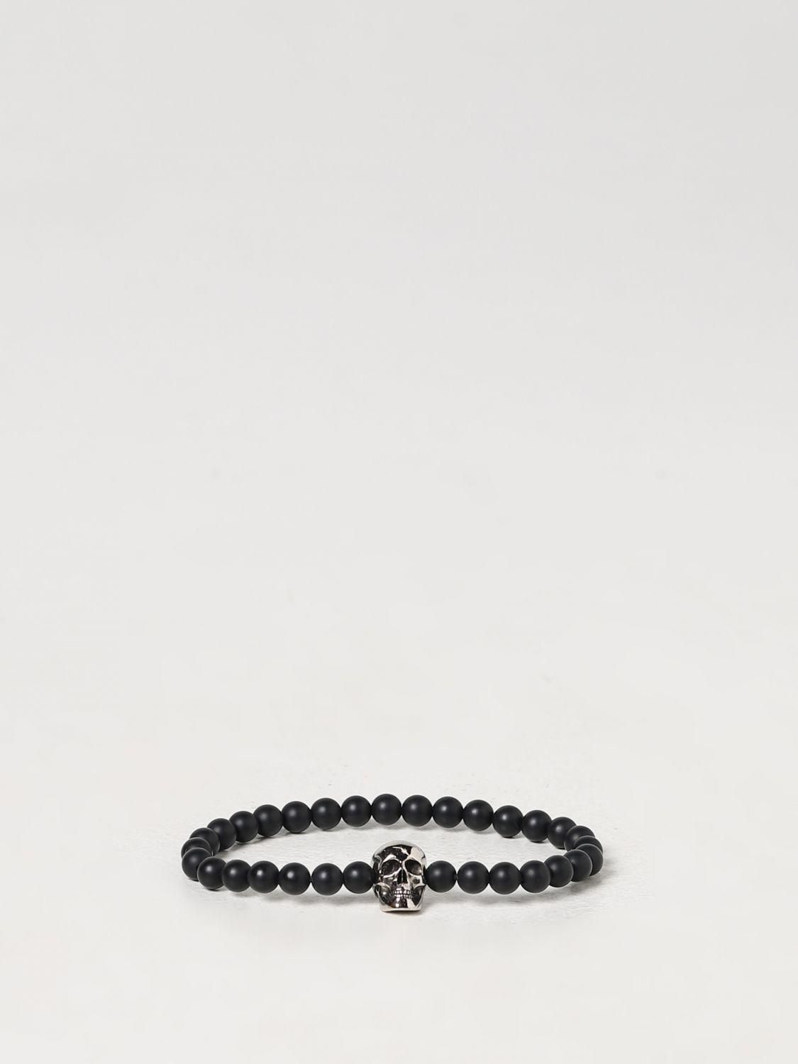 ブレスレット Alexander Mcqueen Bangles Black Alexander McQueen Bracelet Bangle Leather Skull Black | eBay