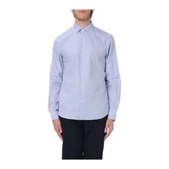 A|X Armani Exchange Formal Shirts, male, Blue, S, Stylish Long Sleeve Dress Shirt