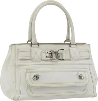 Dior Pre-owned Vintage Handtas - Dames - Vintage Handtas - Wit - ONE Size - Leer - Vintage