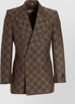 Gucci maxi blazer jacket horsebit