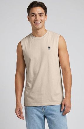 Dalix Astronaut Midweight Jersey Tank in Bone at Nordstrom, Size Xx-Large
