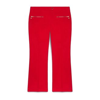 Fiorella Rubino Straight Broeken - Dames - Vrijetijds broeken - Rood - M - Katoen - Broeken