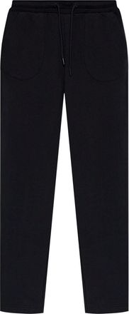 Emporio Armani logo-appliqué track pants - women - Cotton - M - Black