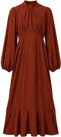 Trendyol Modest Dames Bloemen Maxi Lang Recht Modest Jurken