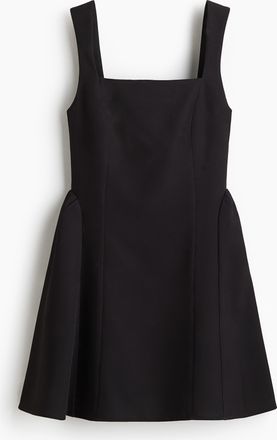 H&M Ausgestelltes Kleid - Schwarz
