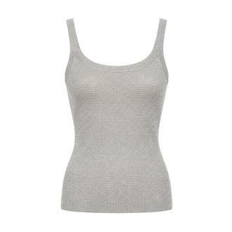 Dolce & Gabbana Tanktop - Dames - Tops - Grijs - Maat: L Viscose