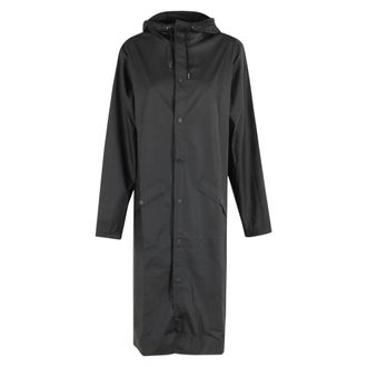 Rains Langer Jack - Dames - Jassen - Zwart - Maat: L