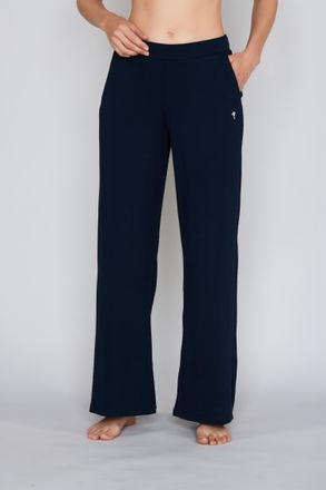 Joop Homewearhose JOOP Cosy, Damen, Gr. 34, N-Gr, blau, Jersey, Obermaterial: 95% Baumwolle, 5% Elasthan, unifarben, Basic kurz, Hosen Homewearhose, mit el