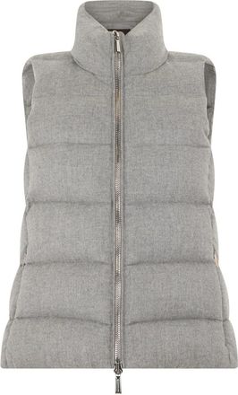 Moorer Gevulde Vest - Dames - Bodywarmers - Grijs - XS - Kasjmier - Jassen