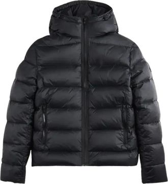 Fay Winter Jackets, male, Black, Size: M Double-Front Down Jacket