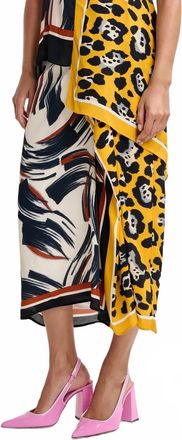 Essentiel Juanita Two Print Midi Skirt In Multicolor
