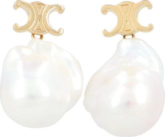 Celine Les Perles Baroque Earrings - Dames - Oorbellen - Wit - ONE Size - Accessoires