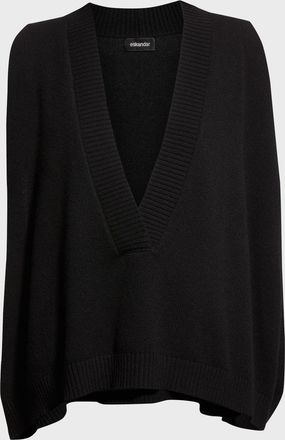 Eskandar Deep V-Neck Cashmere Vest